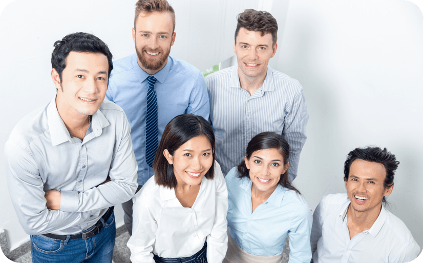 Team member working on AI annotation projects